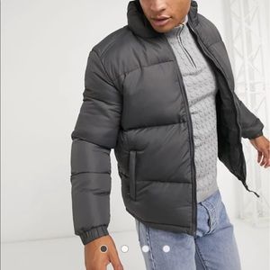 Dark Gray Puffer Jacket
